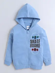 BUMZEE Boys Printed Hooded Sweatshirt