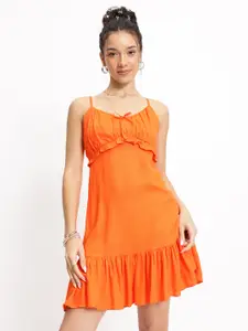 DressBerry Ruffles Empire Mini Dress