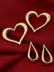 OOMPH Set of 2 Heart Shaped Studs