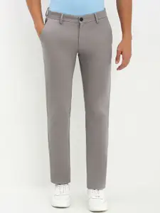 Allen Solly Men Slim Fit Mid-Rise Flat-Front Trousers