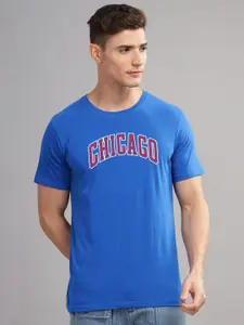 ADRO Men Typography Printed Raw Edge T-shirt