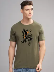 ADRO Men Typography Printed T-shirt