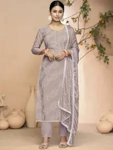 MANVAA Embellished Unstitched Dress Material