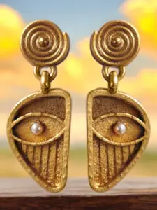 OOMPH Contemporary Eye of Horus Drop Earrings