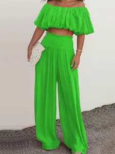 StyleCast Off-Shoulder Top With Palazzo