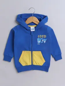 BUMZEE Boys Colourblocked Hooded Sweatshirt