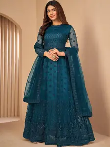 APNISHA Women Teal Ethnic Dresses