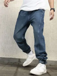 Hubberholme Men Relaxed Fit Light Fade Cotton Jogger Style Jeans