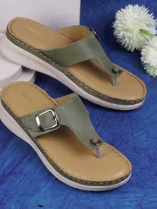 WALKWAY by Metro Women T-Strap Flats with Buckles