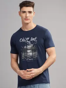 ADRO Men Printed Tropical Pockets T-shirt