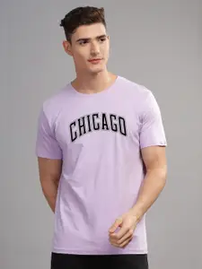 ADRO Men Typography Printed Raw Edge T-shirt