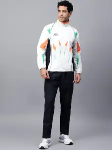 Shiv Naresh Printed Mock Collar Tracksuit