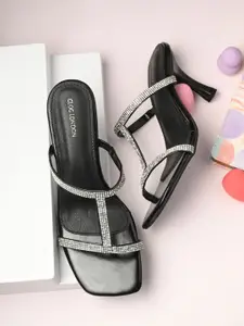 CLOG LONDON Embellished Slim Heel Sandals