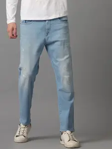 Voi Jeans Men Skinny Fit Mildly Distressed Heavy Fade Denim Stretchable Jeans