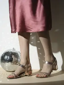 Inc 5 Embellished Open Toe Block Heels Sandal