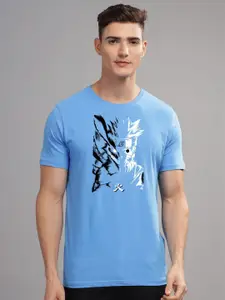 ADRO Men Typography Printed Raw Edge T-shirt