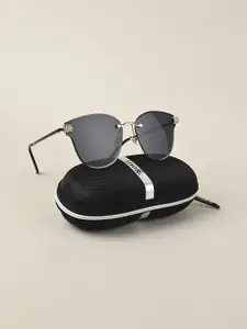 IDOR Women Oversized Sunglasses with UV Protected Lens IDOR-5286-BLK