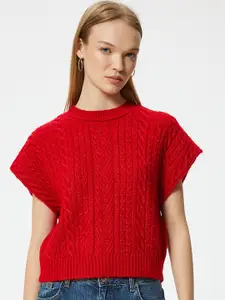 Koton Cable Knit Sleeveless Pullover