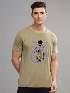 ADRO Men Graphic Printed Round Neck Cotton T-Shirt