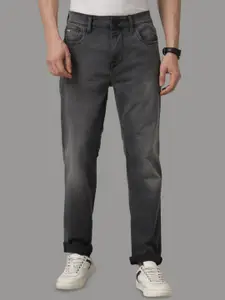 Voi Jeans Men Mid-Rise Skinny Fit Low Distress Heavy Fade Stretchable Jeans