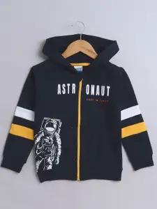 BUMZEE Boys Printed Hooded Sweatshirt