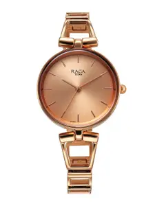 Titan Women Brass Dial & Bracelet Style Straps Analogue Watch 2747WM01