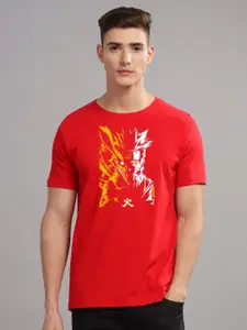 ADRO Men Typography Printed Applique T-shirt