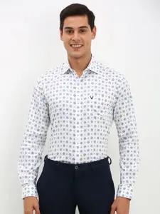 Allen Solly Men Spread Collar Geometric Printed Cotton Slim Fit Formal Shirt
