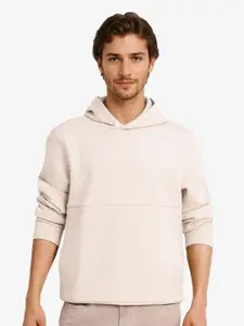 RARE RABBIT Men Solid Hooded Sweatshirt