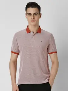 Van Heusen Sport Men Geometric Printed Polo Collar Cotton T-shirt
