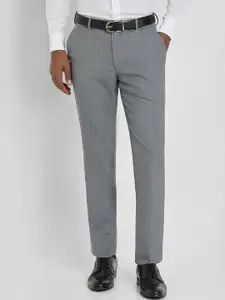 Allen Solly Sport Men Textured Slim Fit Trousers