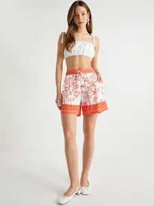 Koton Women Floral Printed Shorts
