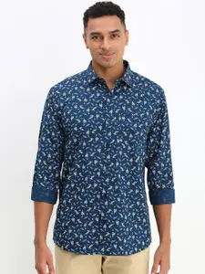 Allen Solly Men Spread Collar Floral Printed Cotton Slim Fit Casual Shirt