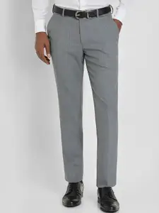 Allen Solly Sport Men Textured Slim Fit Trousers