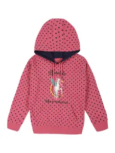 PLUM TREE Girls Conversational Printed Pure Cotton Sweatshirt