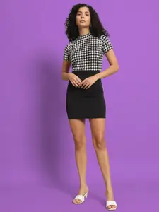 Dream Beauty Fashion Women Abstract Printed Round Neck Top