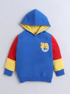 BUMZEE Boys Printed Hooded Sweatshirt