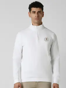 Van Heusen Sport Men Self Design Pure Cotton Sweatshirt