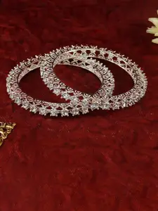 LAVAZZA Set Of 2 Zircon Diamond-Studded Bangles