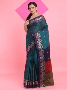 Arhi Woven Design Floral Motifs Zari Saree