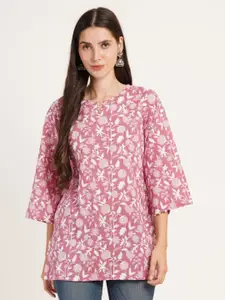 KALINI Floral Printed Pure Cotton Kurti