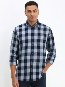 Allen Solly Men Custom Spread Collar Tartan Checked Cotton Casual Shirt