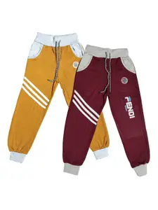 BAESD Boys Pack Of 2 Printed Mid Rise Joggers