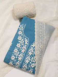 Meena Bazaar Embroidered Thread Work Unstitched Dress Material