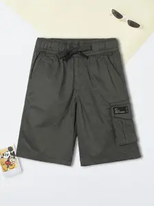 max Boys Solid Printed Shorts