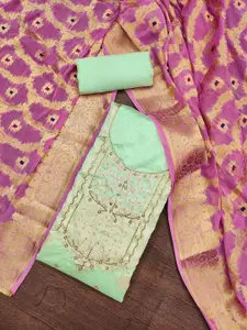 KALINI Ethnic Motifs Embellished Beads and Stones Unstitched Dress Material