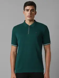 Louis Philippe Sport Men Solid Polo Collar Cotton Slim Fit T-Shirt