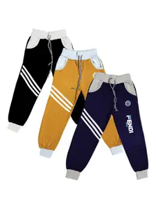 BAESD Boys Pack Of 3 Striped Mid Rise Joggers