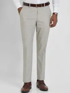 Allen Solly Sport Men Textured Slim Fit Formal Trousers