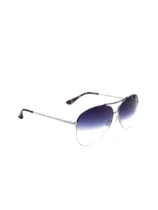 French Connection Men Aviator Sunglasses with UV Protected Lens FC 7437 C3 S